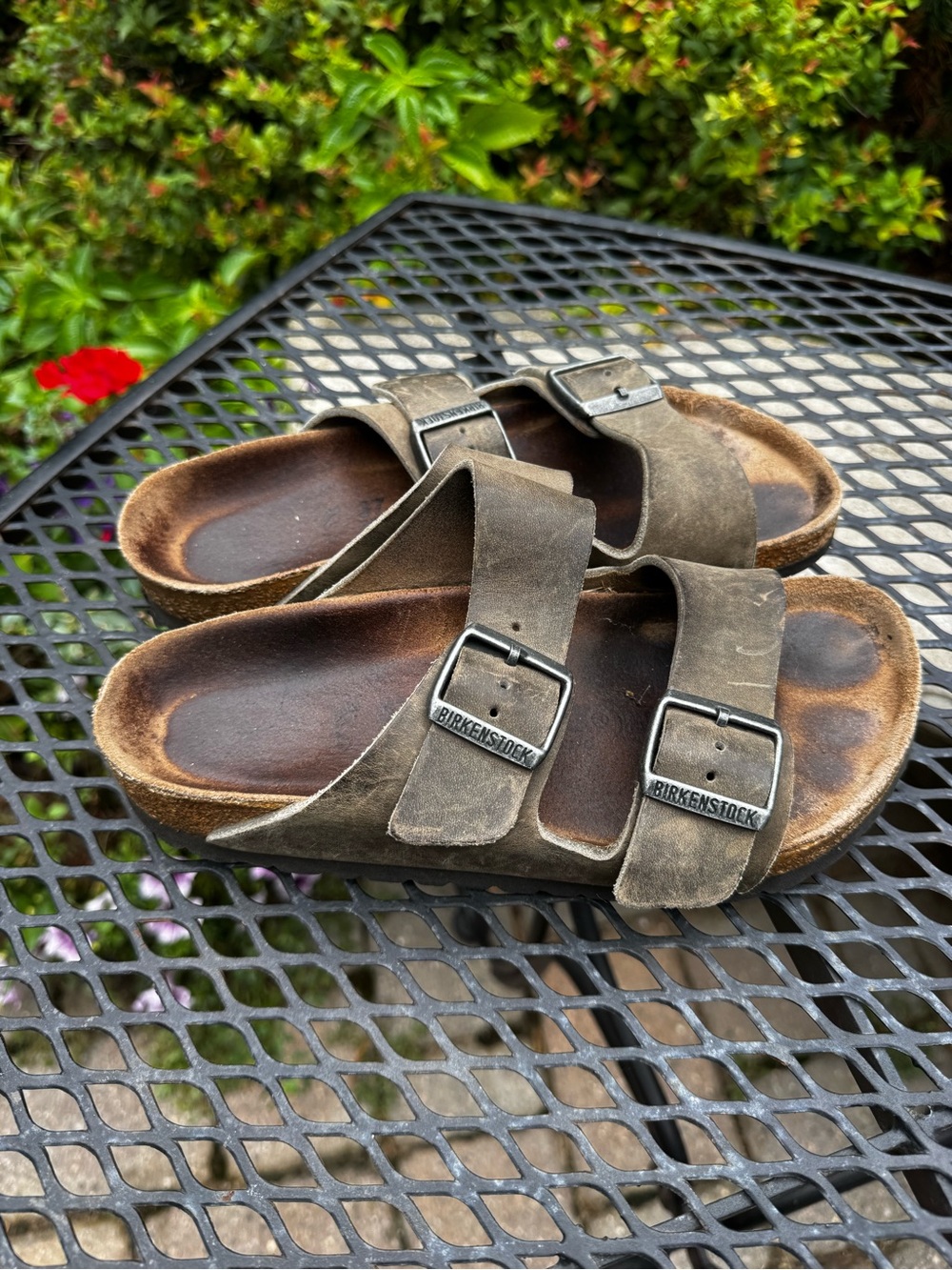Birkenstock Leather Two Strap Sandals Size 37 Women’s 5.5